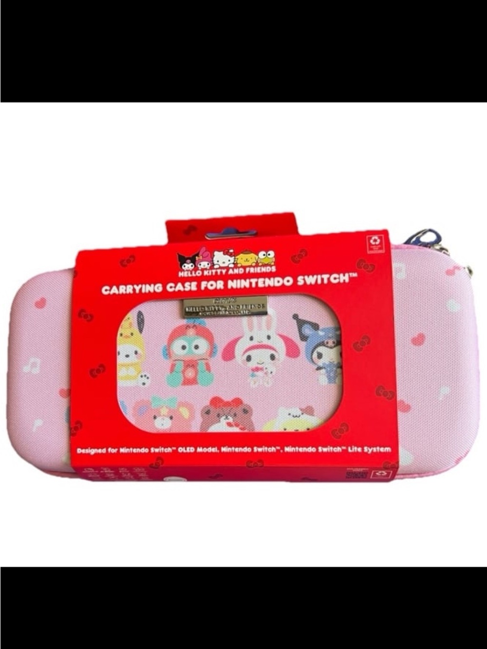 Sanrio Pink Hello Kitty & Friends Nintendo Switch Carrying Case